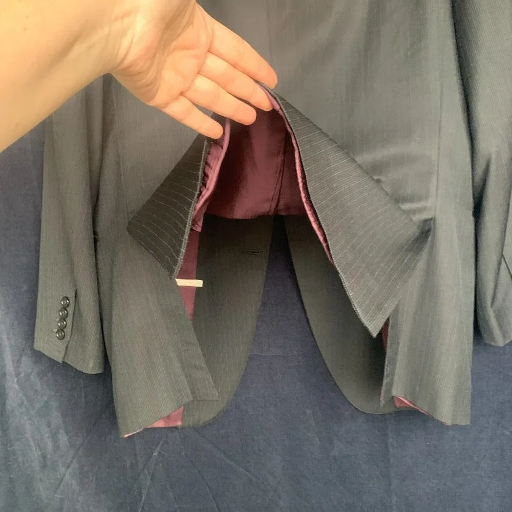 Samuelsohn SB Gable‎ Sport Coat Jacket 42R Super 120's Wool Union Made in Canada